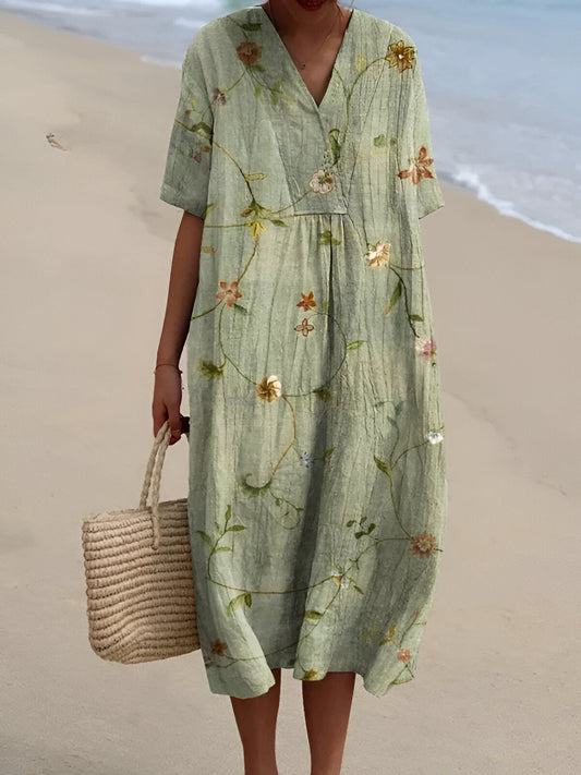SIGRUN I MEHRFARBIGES SOMMER-MAXIKLEID