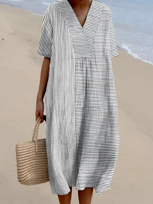 QUIRINE I MEHRFARBIGES SOMMER-MAXIKLEID