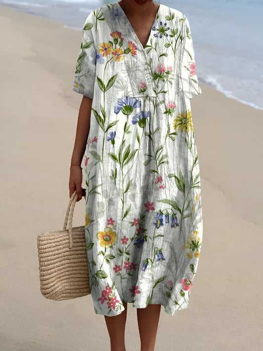 CHARMANTE I MEHRFARBIGES SOMMER-MAXIKLEID
