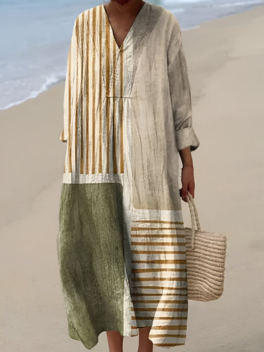 FRIDEBURG I MEHRFARBIGES SOMMER-MAXIKLEID