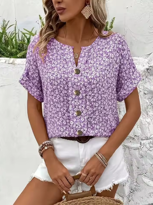 VERNA I SCHICKE BLUSE MIT BLUMENPRINT