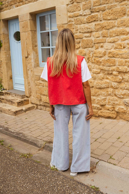 LINA I GESTRICKTE SOMMERWESTE