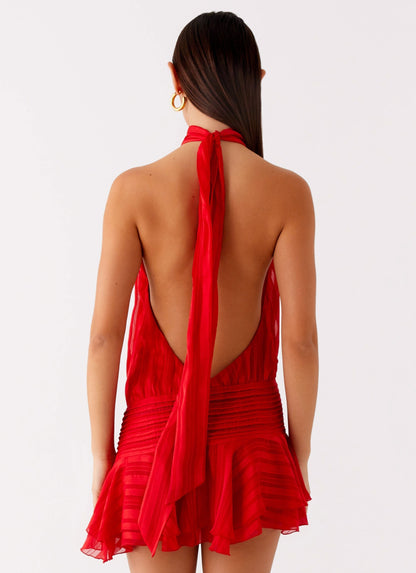 RUNA I MINIKLEID MIT ROLLKRAGEN