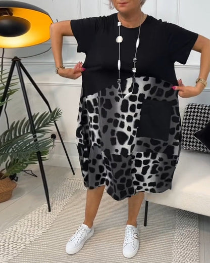 Tessa – Lässiges Kleid mit Rundhalsausschnitt