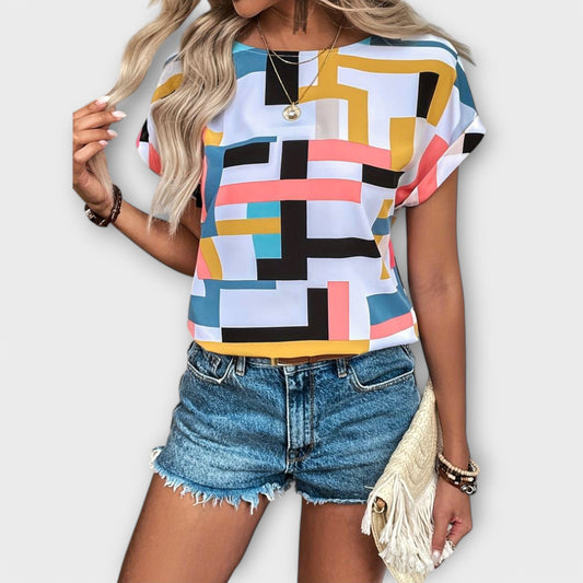 ANNIKA I KLASSISCH KURZARM BLUSE