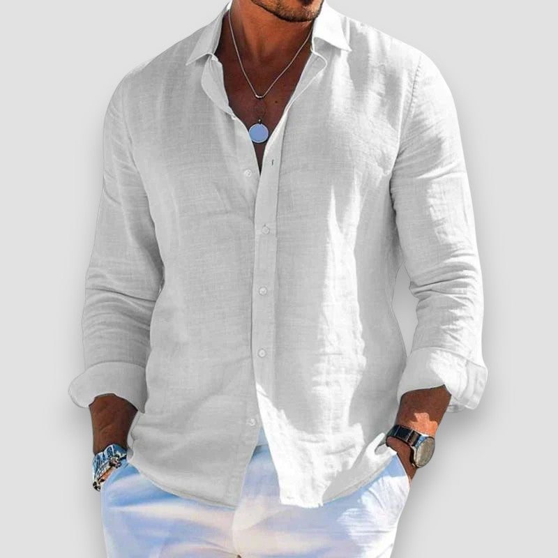 GERHARD I LUFTIGES FREIZEITHEMD MIT KNOPFLEISTE