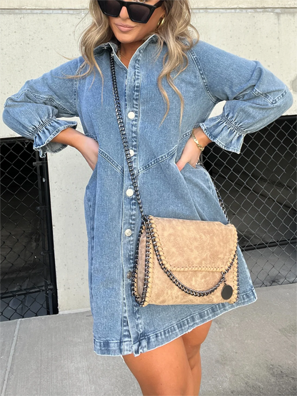 Eliana™ - Lässiges Denim-Kleid