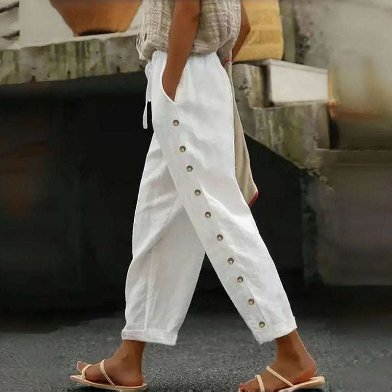 CLARUNDE I STYLISCHE HOSE MIT KNÖPFEN