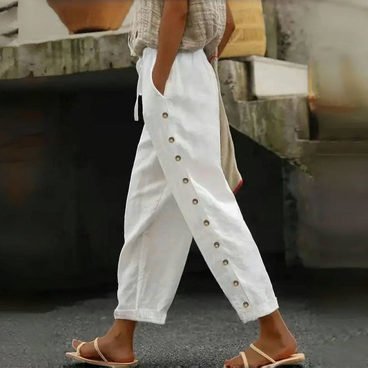 CLARUNDE I STYLISCHE HOSE MIT KNÖPFEN