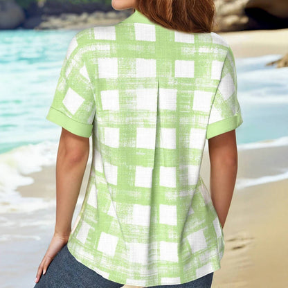 Lässige Karierte Bluse