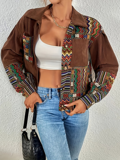 ZELINA I KORDJACKE MIT ETHINENDRUCK