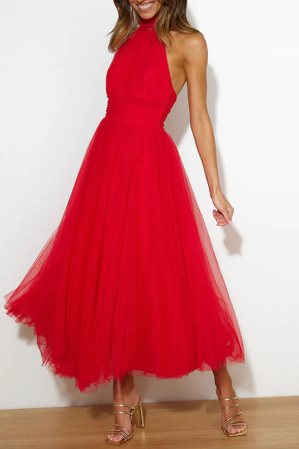 Rose - Kleid mit langem Rock