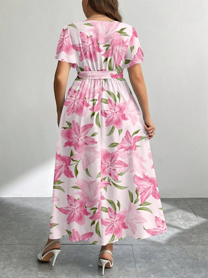 THEODEHILDE I GEBLÜMTEM MAXIKLEID