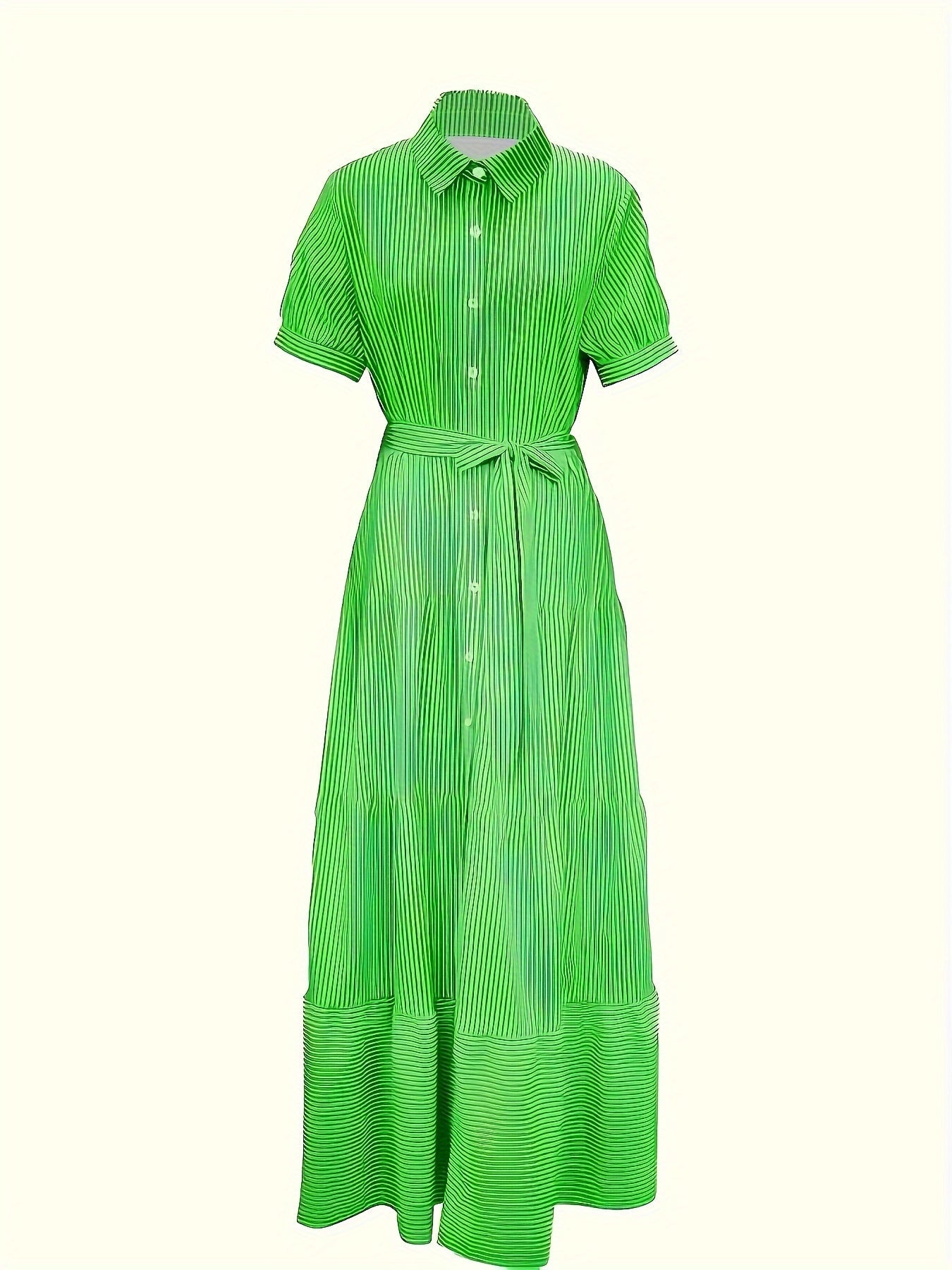 BRIONY I GESTREIFTES HEMDKLEID MIT GÜRTEL