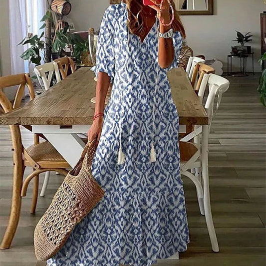 Dianna™ - Boho Bauchbedeckendes Kleid