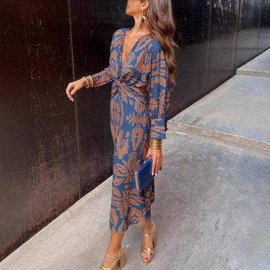 LEONIE I ELEGANTES KLEID MIT LANGEN ÄRMELN