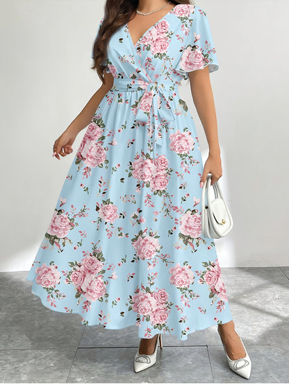 VELMIRA I GEBLÜMTES WICKELKLEID