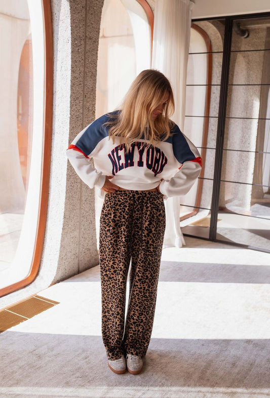 URSULA I LEOPARDEN-SWEATHOSE IM CASUAL-STIL