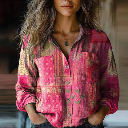 MAREILE I VINTAGE-LANGARM-BLUSE