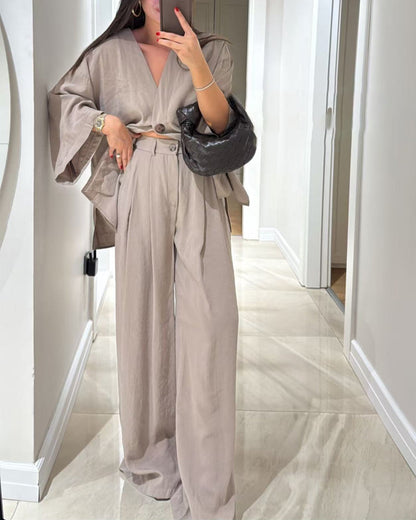 FRANKA I LUXURIÖSES SET AUS OBERTEIL UND HOSE