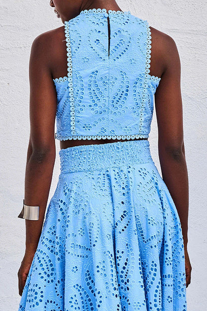 ALBRUN I LUXURIÖSES 2-TEILIGES SPITZEN-SET