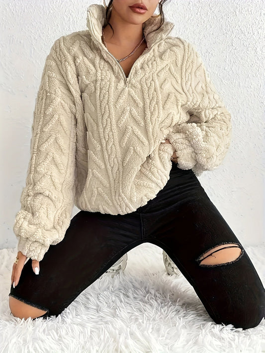 ROSWITHA I FLEECE-STRICKPULLOVER