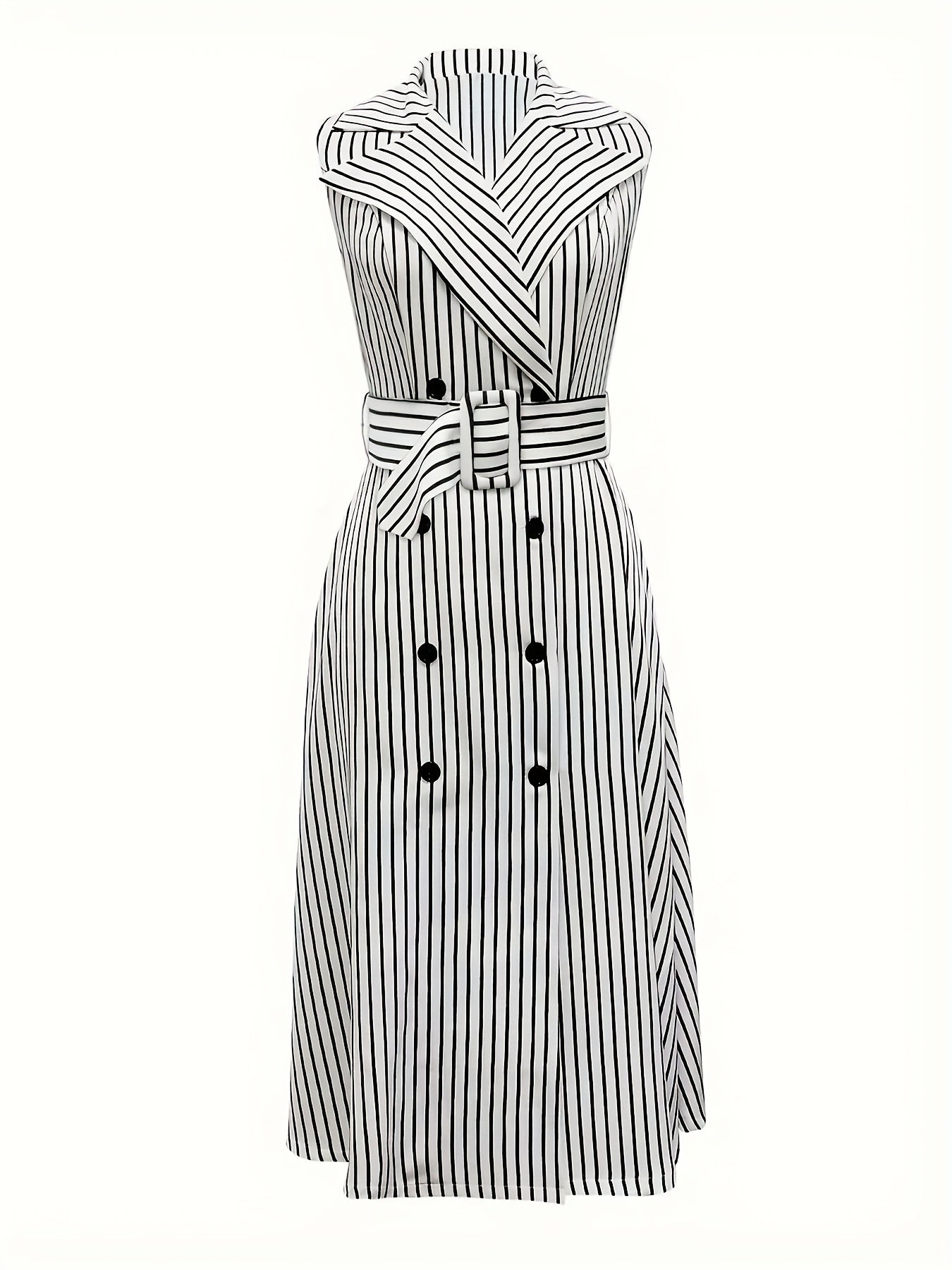 ANSWINA I GESTREIFTES VINTAGE MIDIKLEID