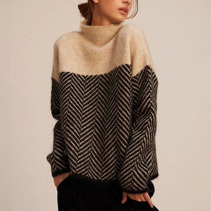 ANDREA I STYLISCHER ROLLKRAGENPULLOVER