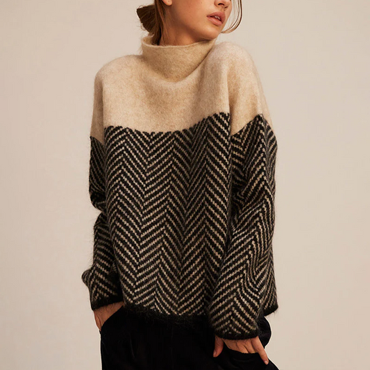 ANDREA I STYLISCHER ROLLKRAGENPULLOVER