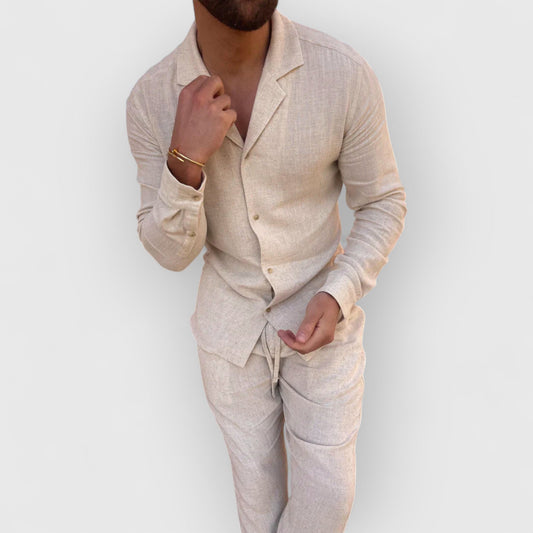 ROLD I SET AUS LEINENOBERTEIL UND HOSE