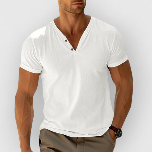 ALBERT I LÄSSIGES SHIRT MIT V-AUSSCHNITT