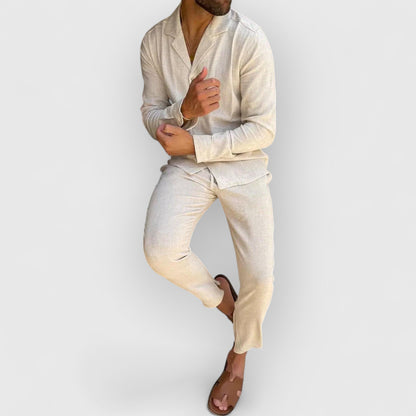 ROLD I SET AUS LEINENOBERTEIL UND HOSE