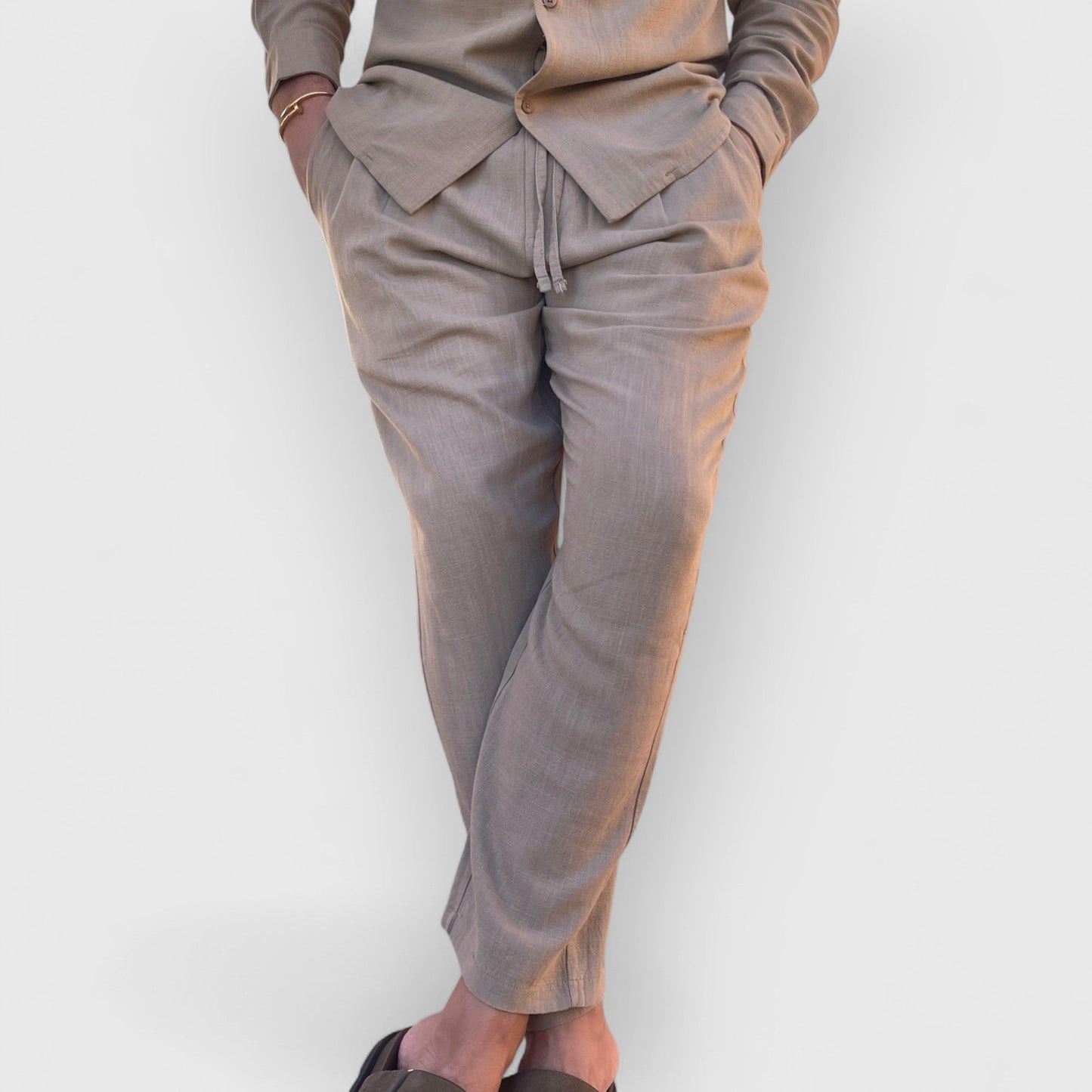 ROLD I SET AUS LEINENOBERTEIL UND HOSE