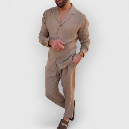 ROLD I SET AUS LEINENOBERTEIL UND HOSE