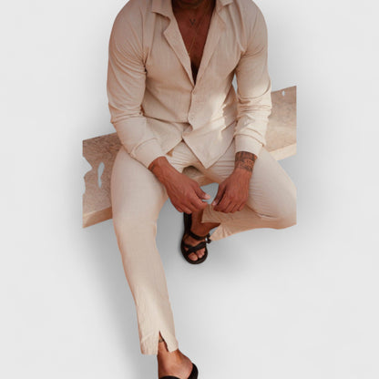 ROLD I SET AUS LEINENOBERTEIL UND HOSE