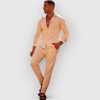 ROLD I SET AUS LEINENOBERTEIL UND HOSE