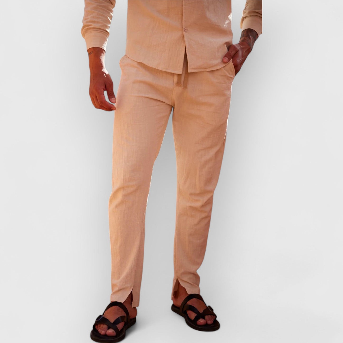 ROLD I SET AUS LEINENOBERTEIL UND HOSE