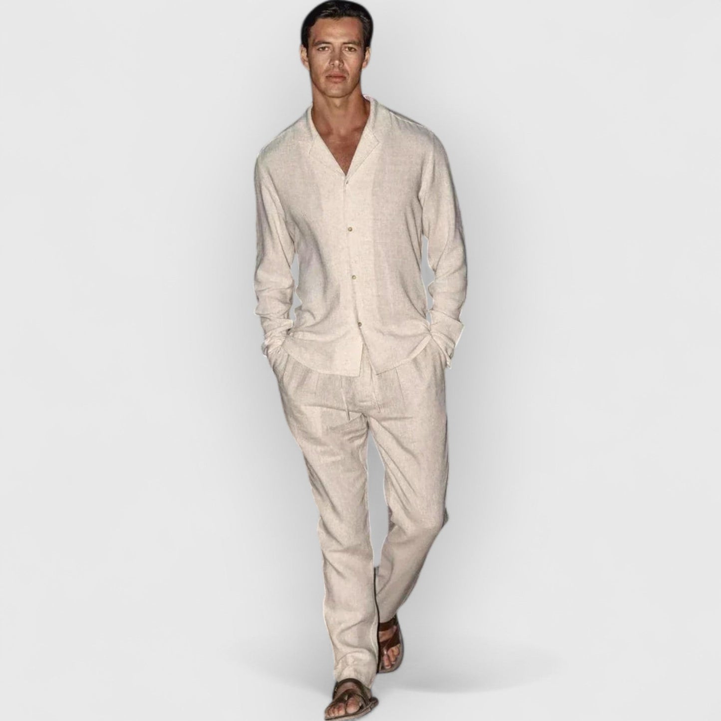 ROLD I SET AUS LEINENOBERTEIL UND HOSE