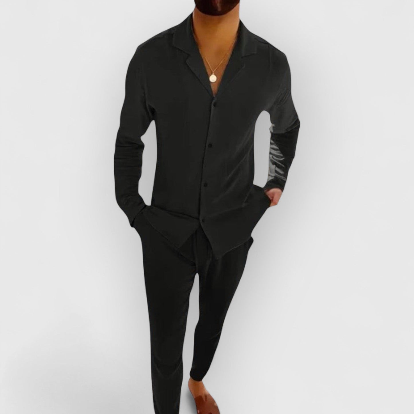 ROLD I SET AUS LEINENOBERTEIL UND HOSE