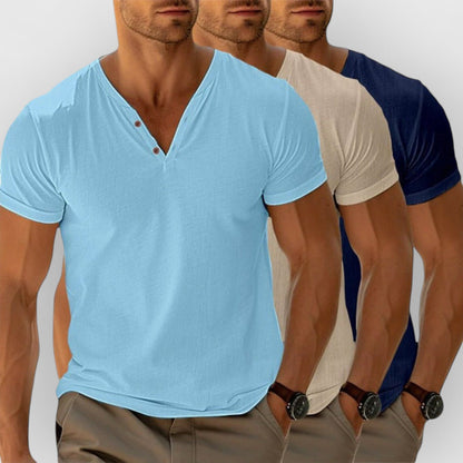 ALBERT I LÄSSIGES SHIRT MIT V-AUSSCHNITT