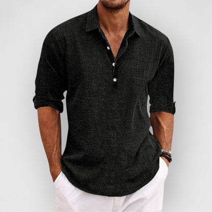 STEFAN I LUXURIÖSES POLOSHIRT MIT 3/4-ÄRMELN