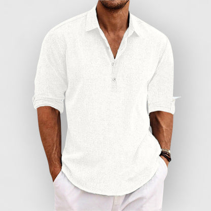 STEFAN I LUXURIÖSES POLOSHIRT MIT 3/4-ÄRMELN