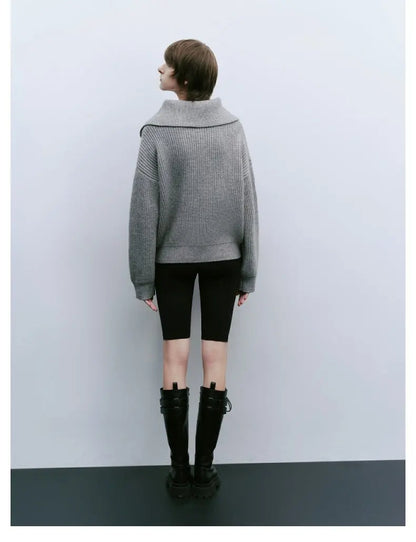 MARGIT I PULLOVER MIT KURZEM REISSVERSCHLUSS