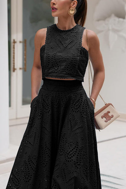 ALBRUN I LUXURIÖSES 2-TEILIGES SPITZEN-SET