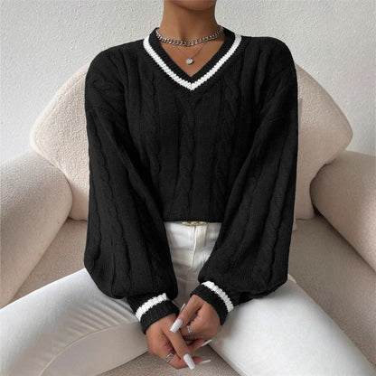 CLARISSA I V-AUSSCHNITT STRICKPULLOVER