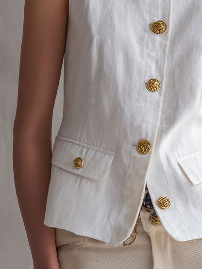 IRMGARD I KOMFORTABLE LEINEN-WESTE