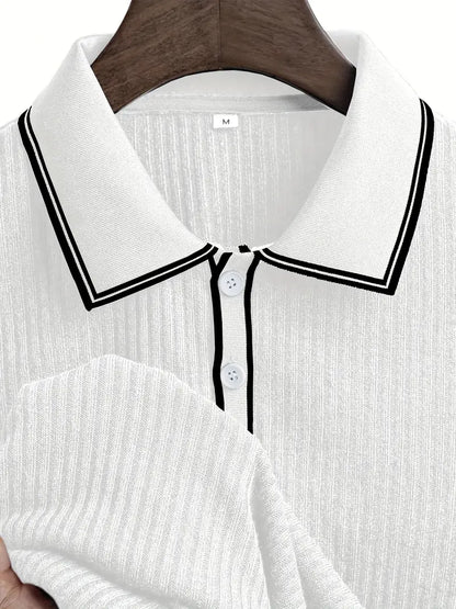 SEBASTIAN I STRUKTURIERTES POLOSHIRT