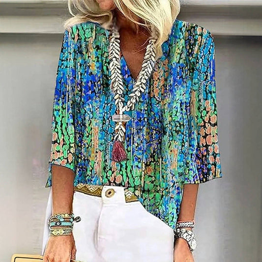 Bunte Vintage Bluse