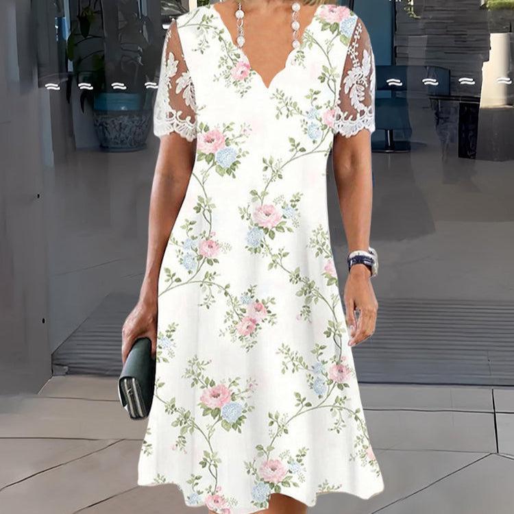 DIANA I MINIKLEID MIT V-AUSSCHNITT