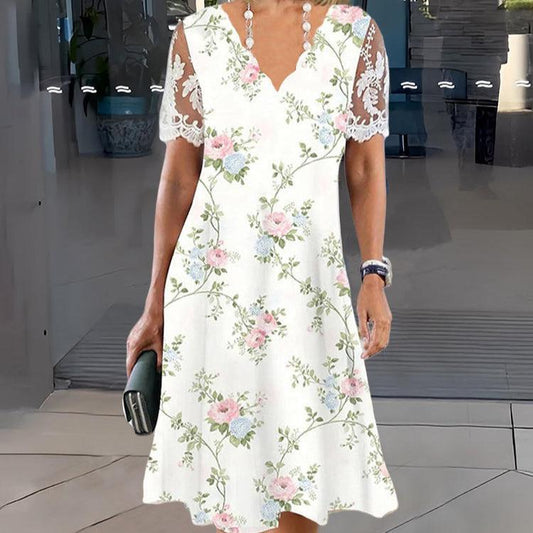 DIANA I MINIKLEID MIT V-AUSSCHNITT